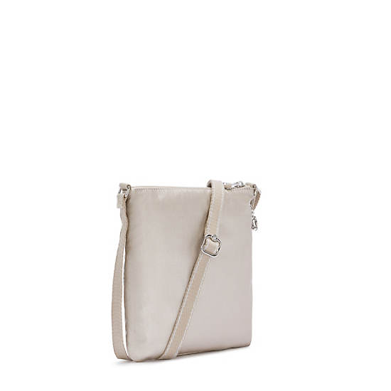 Kipling Keiko Metallic Crossbody Mini Väska Beige | SE 1881GS